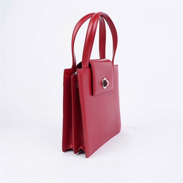 Túi Bvlgari Handle đỏ sz24 (HN) KG+