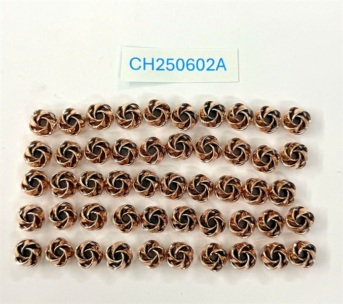 Charm vàng bi cầu xoắn CH250602A +