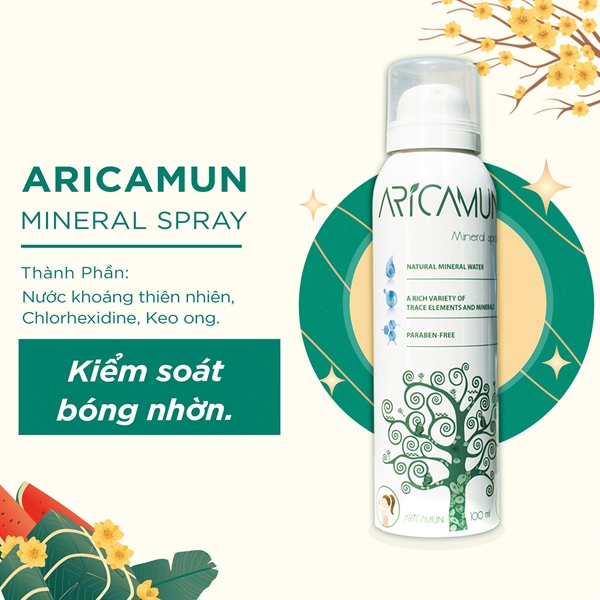 Xịt khoáng aricamun