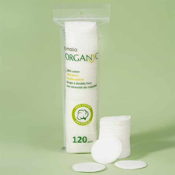 Bông tẩy trang Emalia Giúp Làm sạch sâu, Thành phần Tự Nhiên, An toàn mọi loại da (Túi 120 cái)