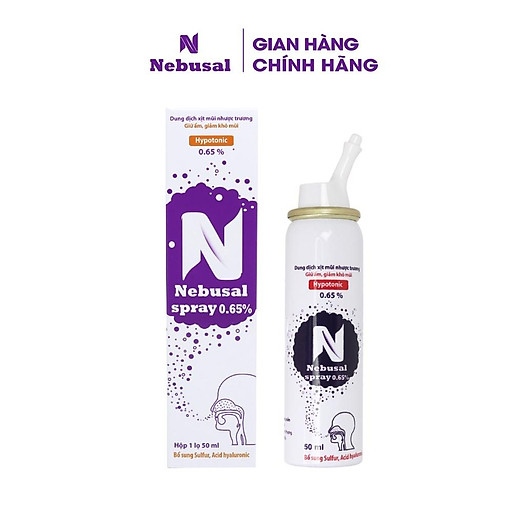 DD xịt mũi Nebusal Spray Giữ ẩm, giảm khô mũi 0,65% (Hộp 1 lọ 50ml) - CPC1 Hà Nội