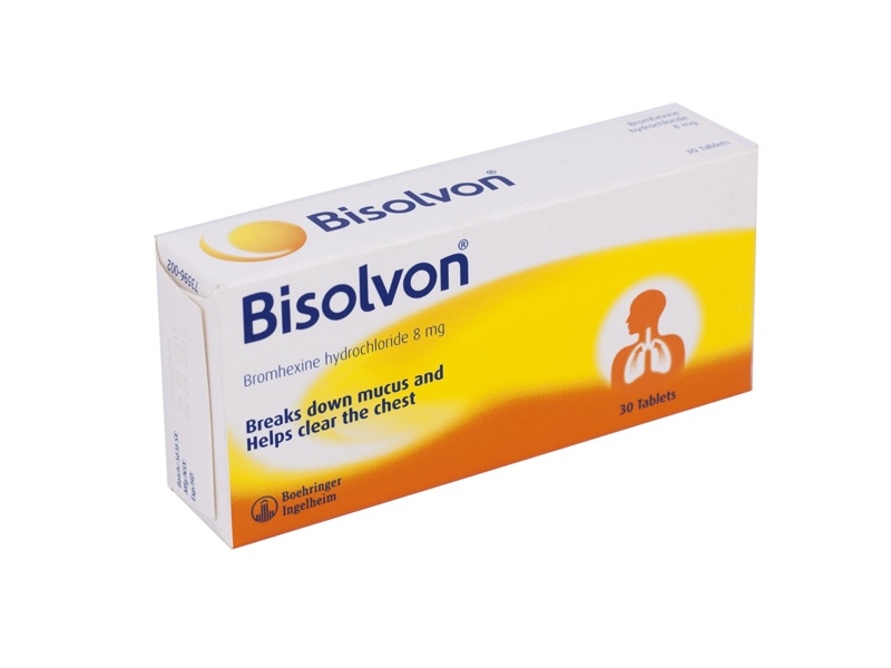 Thuốc Bisolvon 8mg (H*3vỉ*10viên) - Indonesia Thuốc làm loãng đờm, tiêu chất nhày