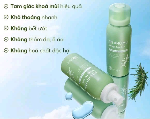 Xịt Khử Mùi Wings Up 24h (Lọ 100ml) - Việt Nam