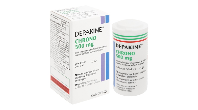 Thuốc Depakine Chrono 500mg Sanofi điều trị động kinh (30 viên)