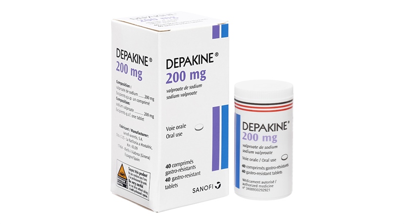 Thuốc Depakine 200mg Sanofi điều trị động kinh ( Lọ 40 viên)