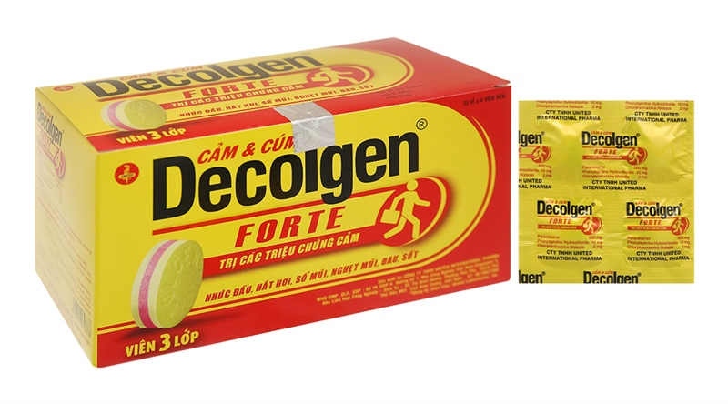 Decolgen Forte cold & Flu (H*25vỉ*4viên)