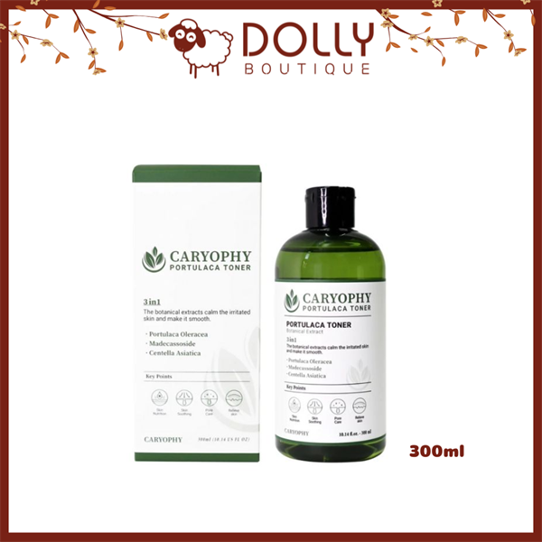 Nước Hoa Hồng Cho Da Mụn Caryophy Portulaca Toner 300ml