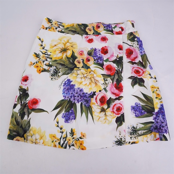 Váy D&G trắng in hoa (BQ) KG+