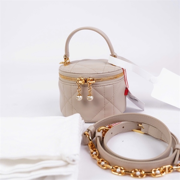 Túi Dior cốp nude (56-MA-1204) sz11 (A-T) KG+