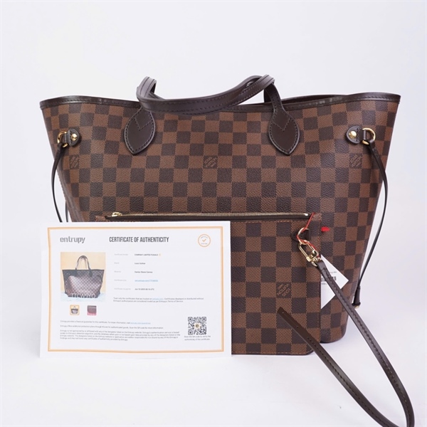 Túi LV Nerverfull ô vuông nâu kèm ví sz46 (HC) +