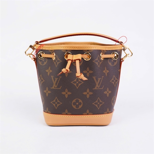 Túi LV Nóe hoa nâu 2 strap sz19 KG+