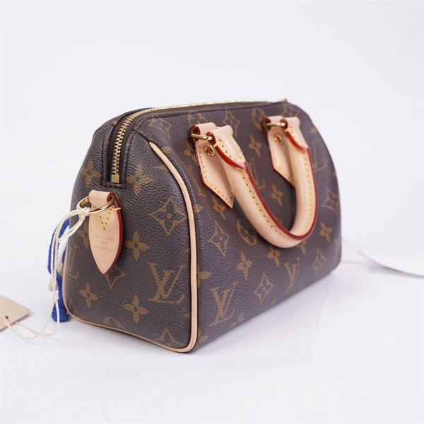 Túi LV Speedy hoa nâu kèm ổ+ 2 chìa sz20 (A-T) KG+