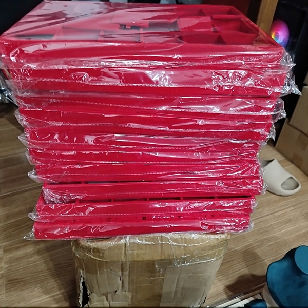 Khay đựng phong thủy đỏ +