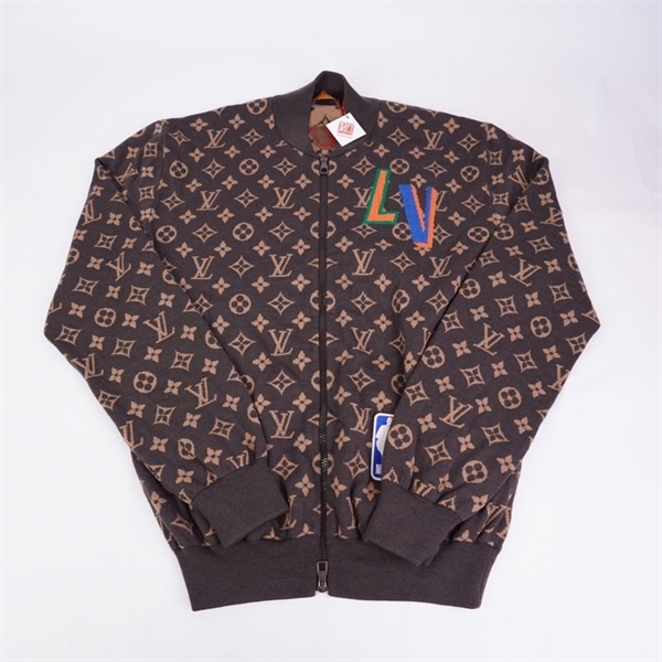 Áo khoác LV len hoa nâu (BQ) KG+