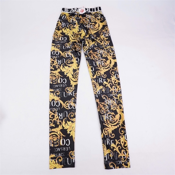 Quần Versace đen họa tiết vàng (BQ) KG+