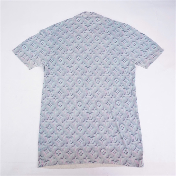 Áo thun LV hoa xanh nhạt (BQ) KG+