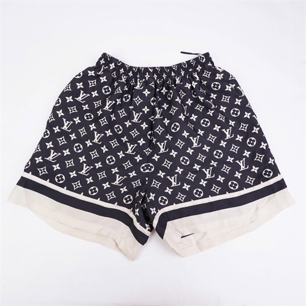 Quần LV ngắn đen in hoa (BQ) KG+