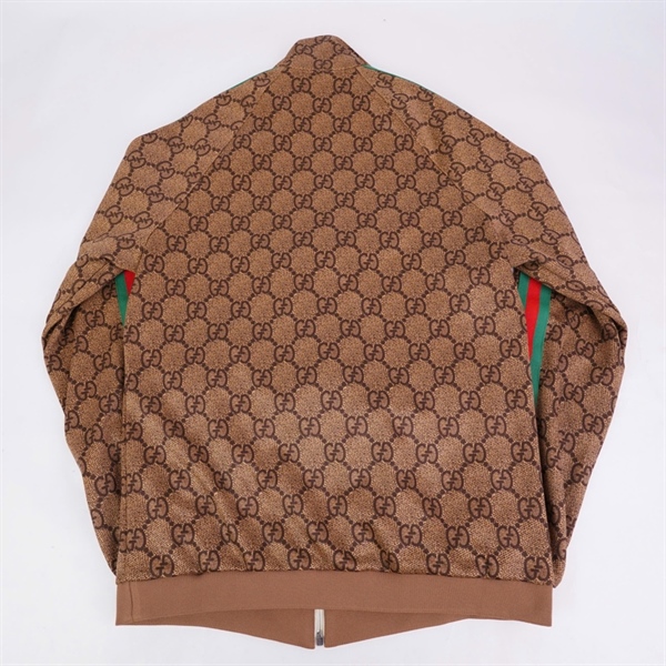 Áo khoác GG nâu sọc xanh đỏ (BQ) KG+