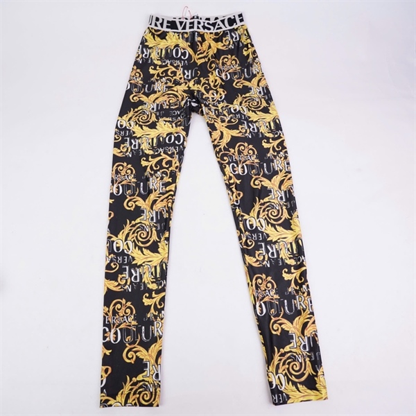 Quần Versace đen họa tiết vàng (BQ) KG+