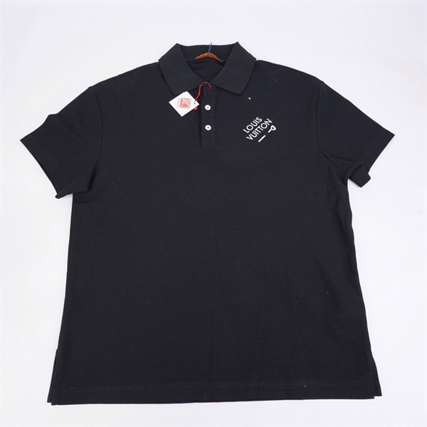 Áo thun LV đen in logo (BQ) KG+