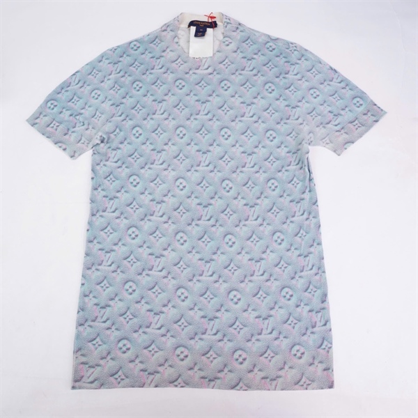 Áo thun LV hoa xanh nhạt (BQ) KG+