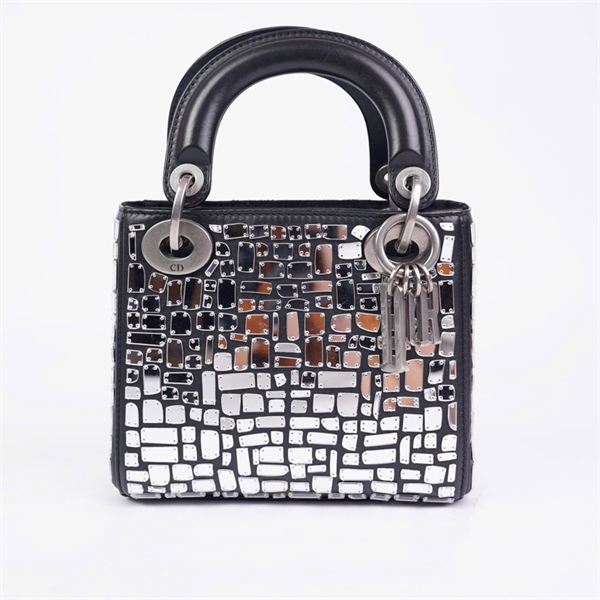 Túi Dior Lady đính đá (02-MA-0128) szMini (HC) +