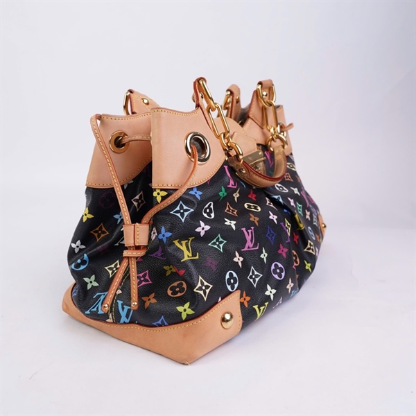 Túi LV Ursula Multicolore đen in hoa sz42 (HC) +