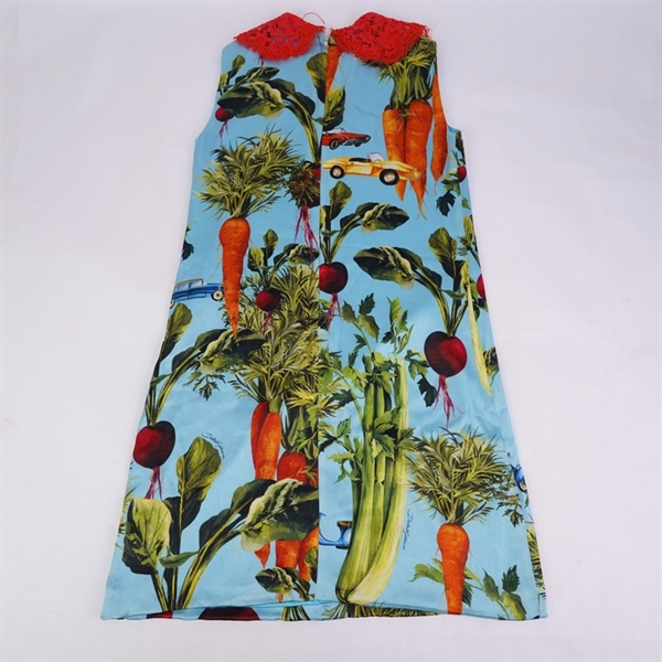 Đầm D&G xanh in hình (BQ) KG+