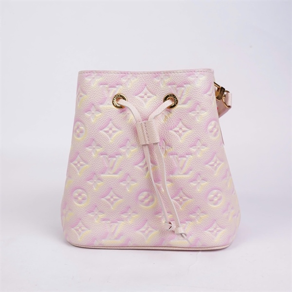Túi LV Neo Noé hồng in hoa sz20 KG+