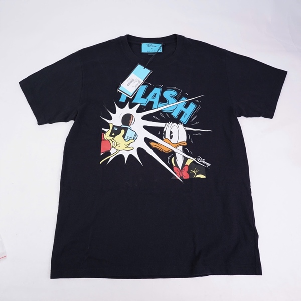 Áo thun GG đen in họa tiết Cartoon (BQ) KG+