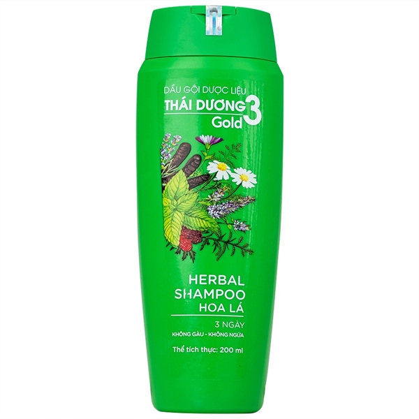 Dầu gội dược liệu thái dương 3 lá 200ml