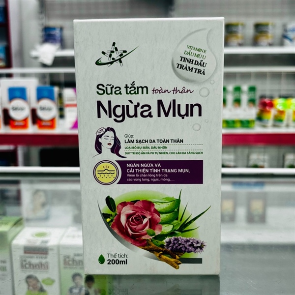 Sữa tắm ngừa mụn nữ