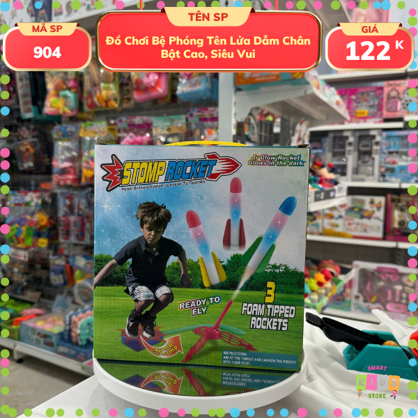 Đồ Chơi Bệ Phóng Tên Lửa Dẫm Chân Cho Bé – Bật Cao, Siêu Vui