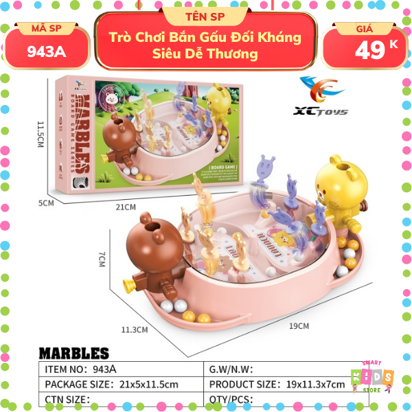 Trò Chơi Bắn Gấu Đối Kháng Siêu Dễ Thương, Rèn Phản Xạ & Giải Trí