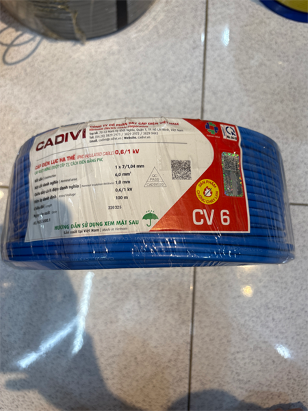 Dây đơn cadivi CV/LF 6.0