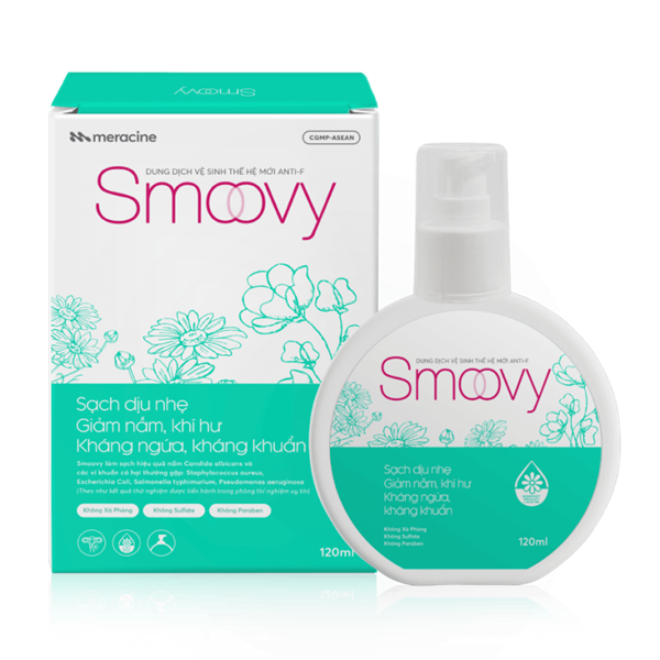 Dung dịch vệ sinh thế hệ mới Anti-F Smoovy (Hộp 1 lọ x 120ml) - Meracine