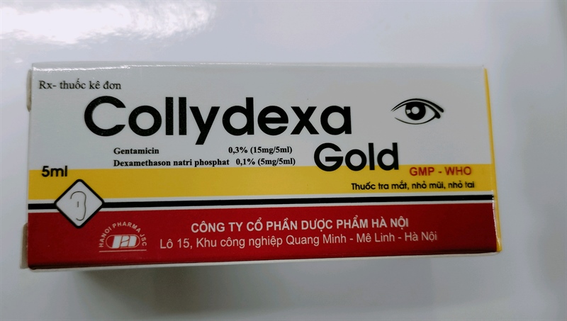 Thuốc Collydexa gold 5ml Hà nội nhỏ mắt mũi tai(K*400lọ)