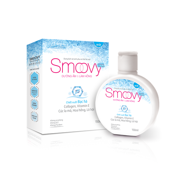 Dung dịch vệ sinh phụ nữ thế hệ mới Smoovy Cool 150ml - Gia Nguyễn (Việt Đức)