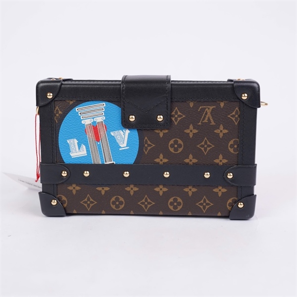 Túi LV Trunk đen in họa tiết sz19 (LN) KG+