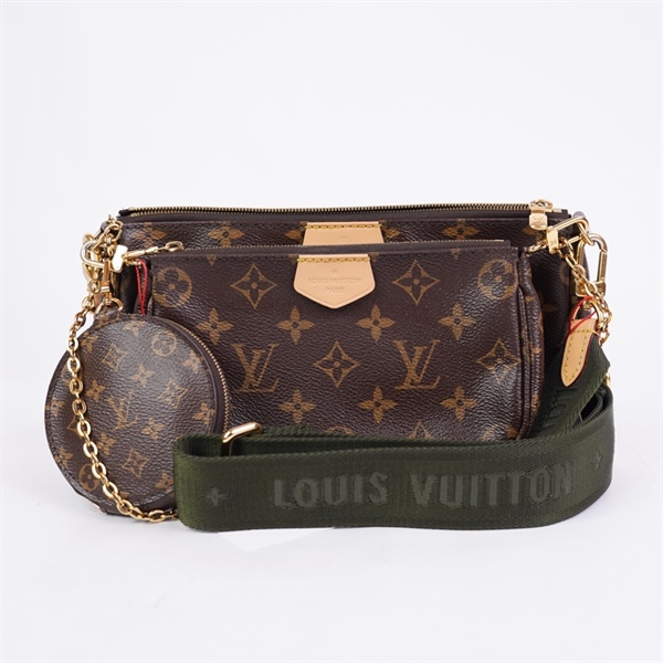 Túi LV Multi Pochette hoa nâu 3 món (DR3290) (LN) KG