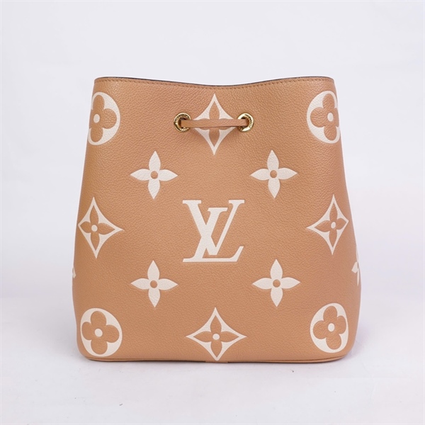 Túi LV NéoNóe nude in hoa kèm ví (HT) sz25 +