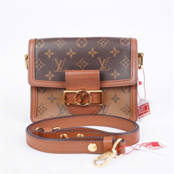 Túi LV Dauphine hoa nâu (AA2270) (LN) KG+