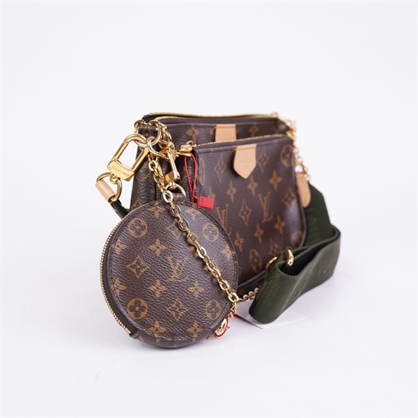 Túi LV Multi Pochette hoa nâu 3 món (DR3290) (LN) KG