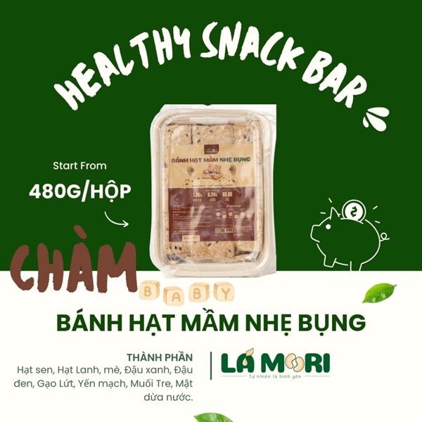 Bánh hạt mầm Lá Mori - hộp 480g