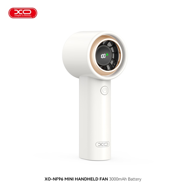 Quạt Cầm Tay Kỹ Thuật Số XO MF96 3000 mAh - Trắng
