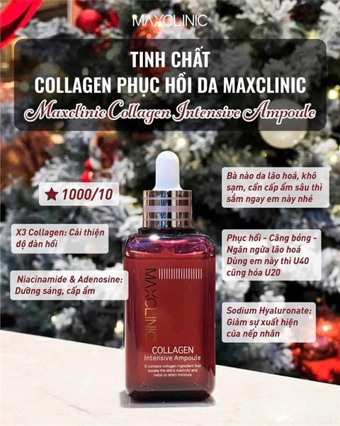 Serum collagen maxclinic tím (hàng cty)