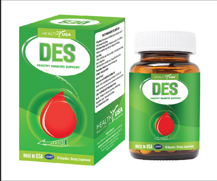 DES (ổn định đường huyết) (Lọ*30viên) - Healthy USA