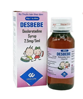 Desbebe 60ml (Desloratadine 2,5mg/ 5ml; 60ml) - Ân Độ