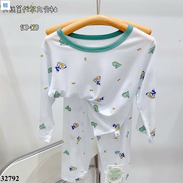 32792-Bộ tencel TD Siêu Nhân Khủng Long
