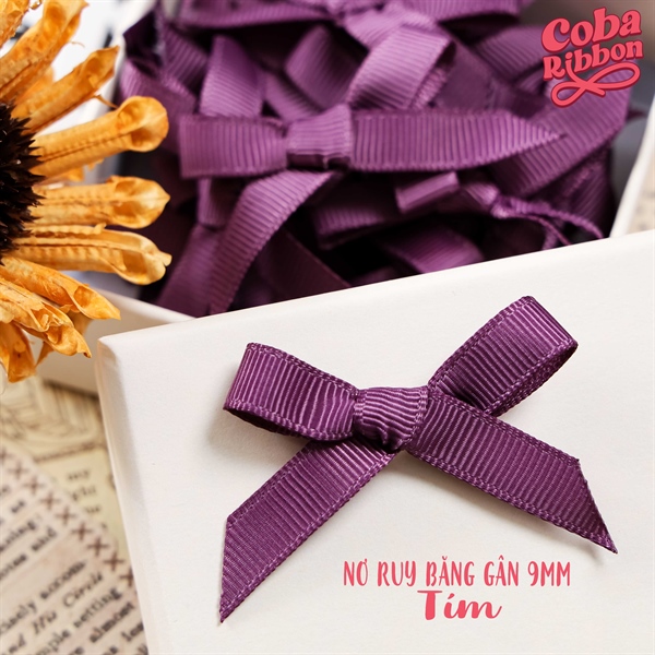 Nơ ruy băng gân bề rộng cỡ 9mm (0.9cm)